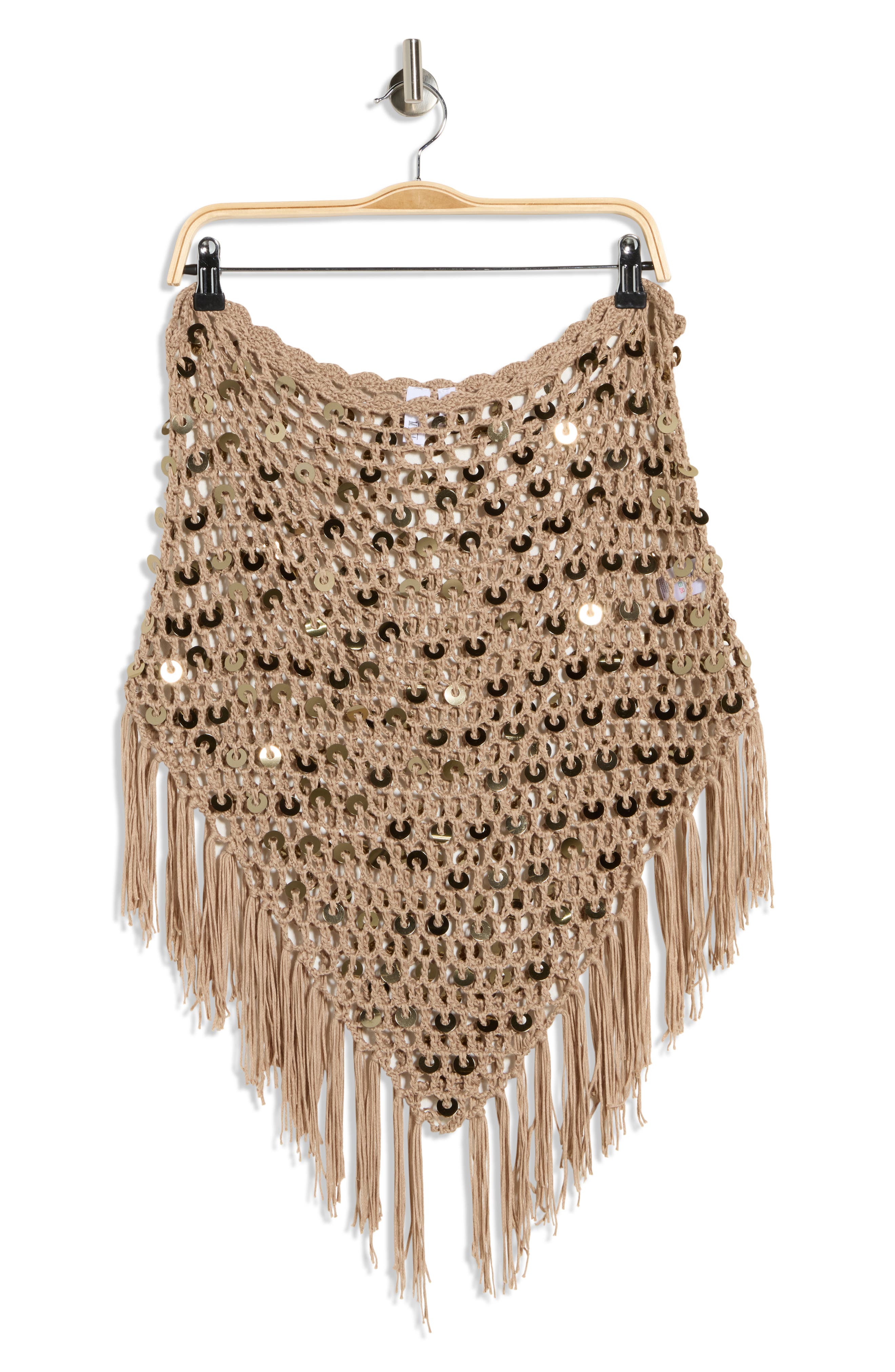INTERNATIONAL DESIGNER Sequin Poncho