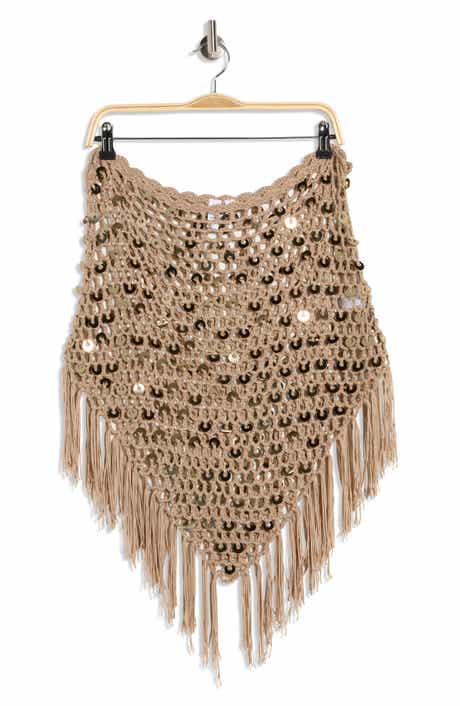 INTERNATIONAL DESIGNER Sequin Poncho