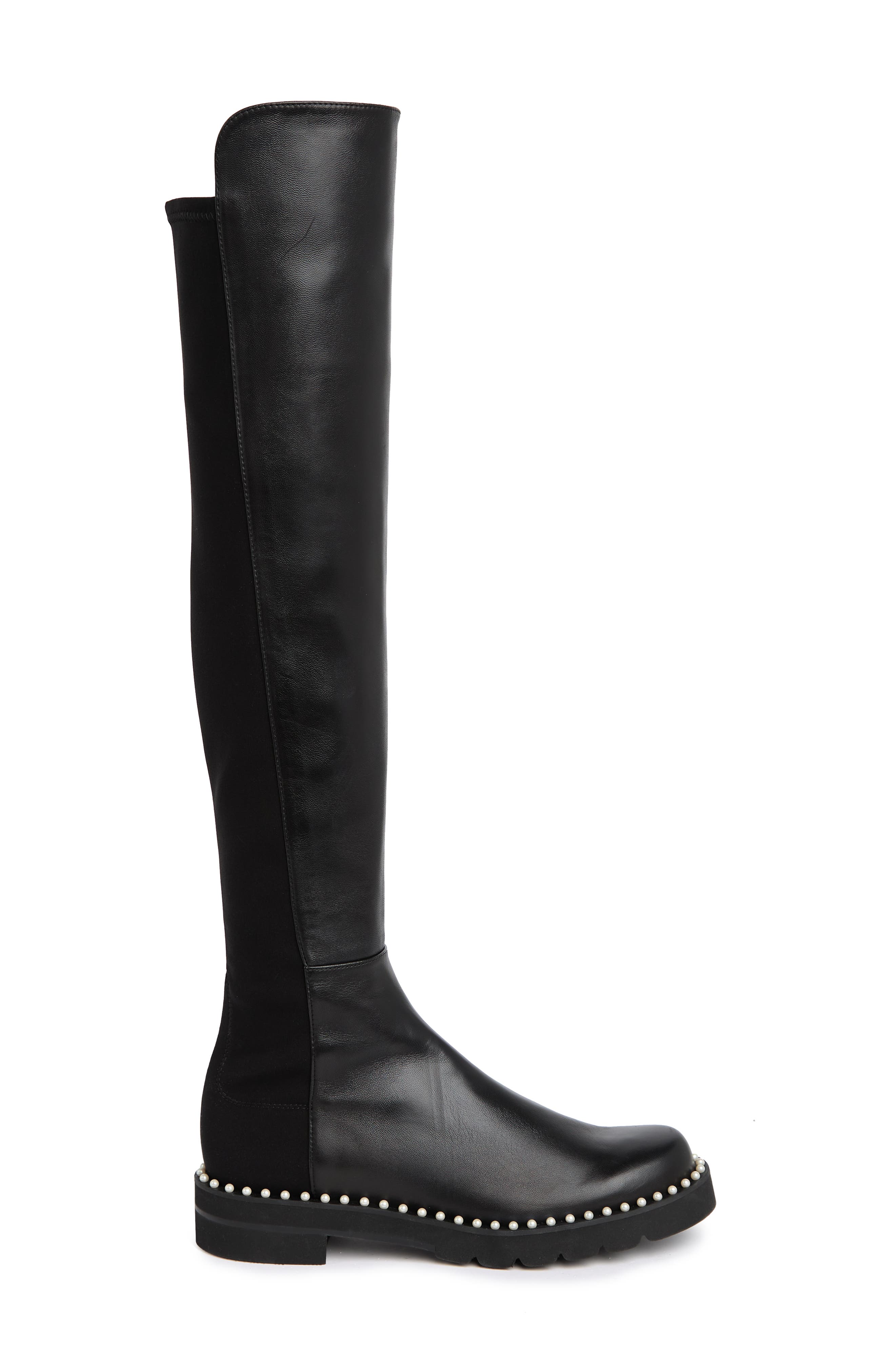 Stuart Weitzman 5050 Faux Pearl Tall Boot, Alternate, color, 