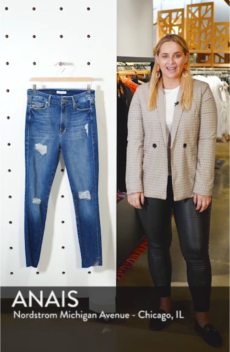 Good Waist Cascade Hem Skinny Jeans, sales video thumbnail