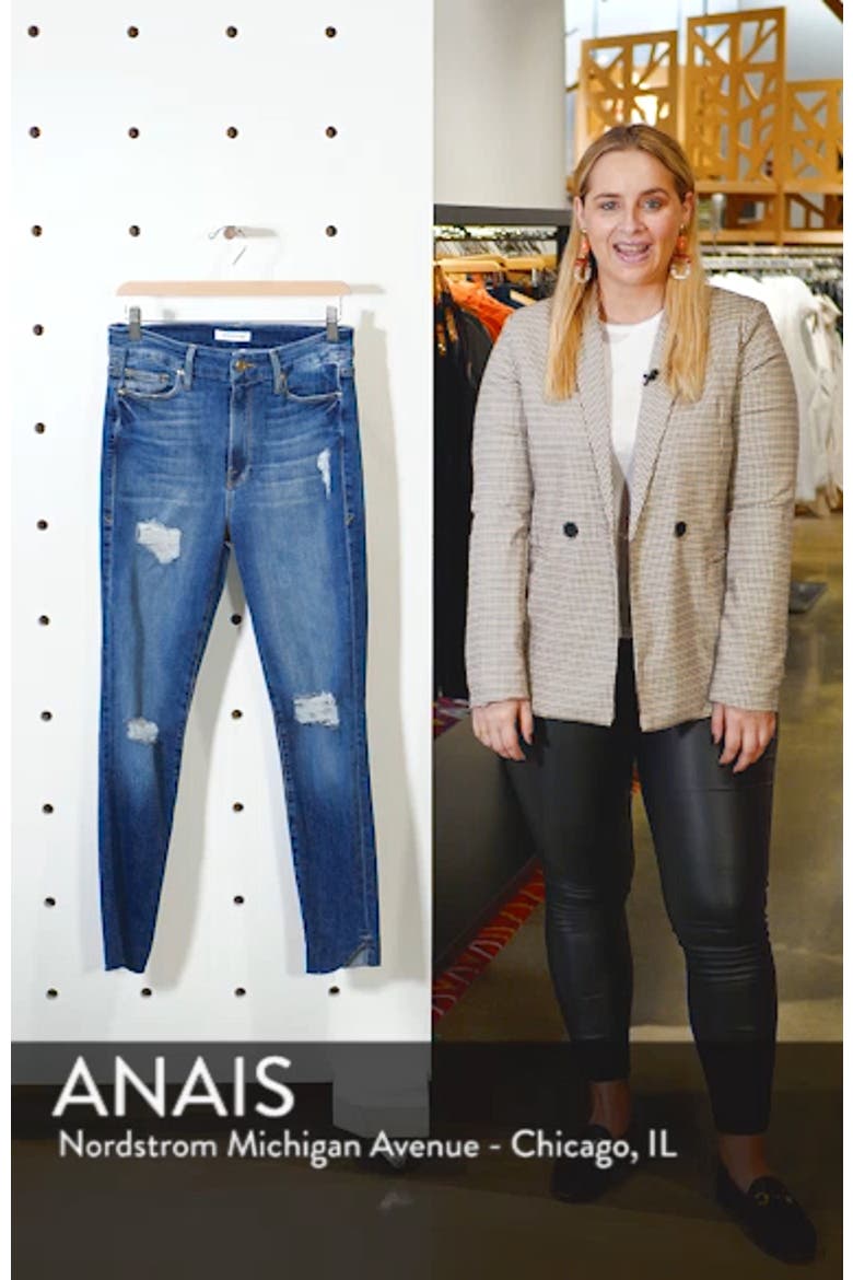 Good Waist Cascade Hem Skinny Jeans video
