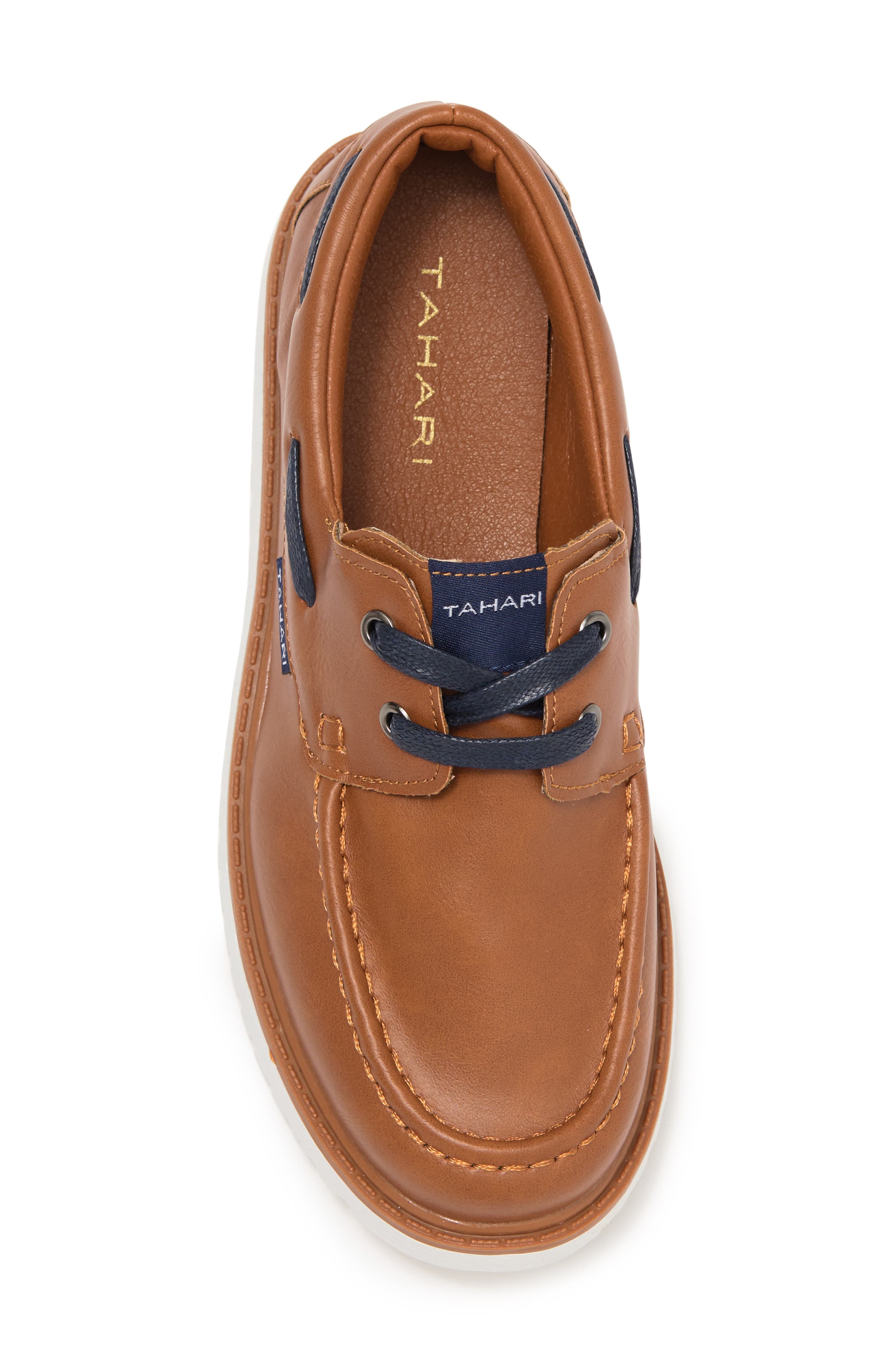 Tahari Kids' Thomas Boat Shoe, Alternate, color, 