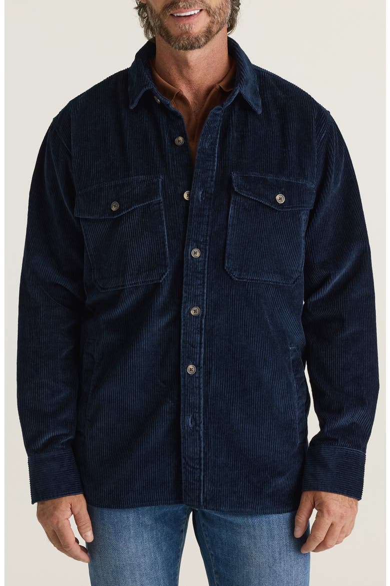 Corduroy Overshirt, Main, color, NAVY
