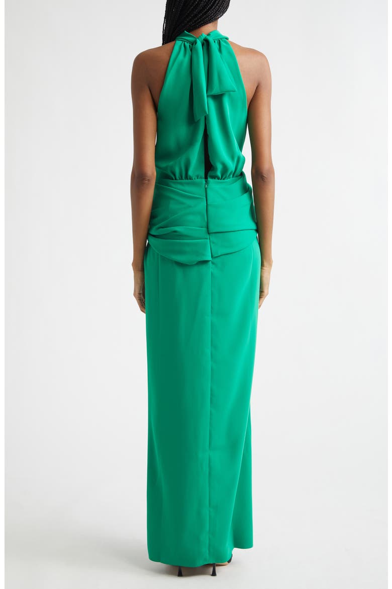 Excepcionalidad Crepe Maxi Dress, Alternate, color, EMERALD