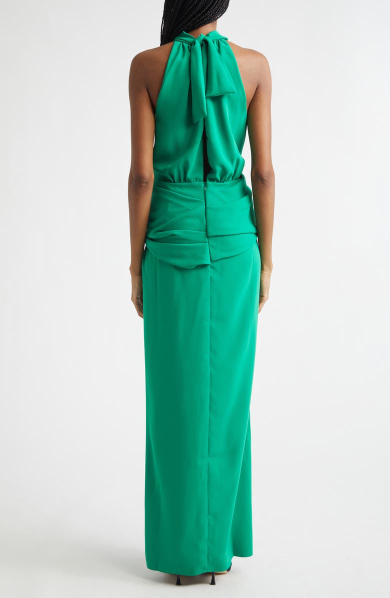 Johanna Ortiz Excepcionalidad Crepe Maxi Dress, Alternate, color, Emerald