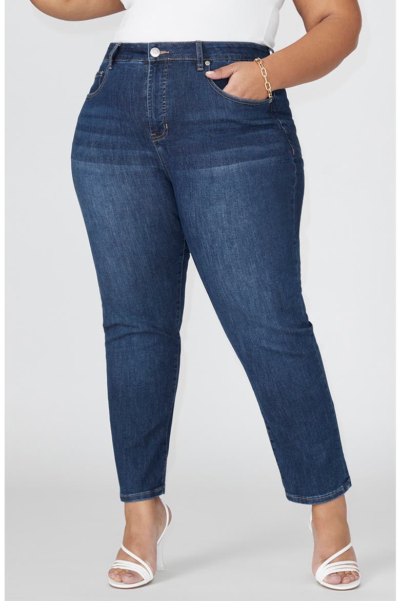 The Leigh Slim Jeans, Main, color, DARK WASH
