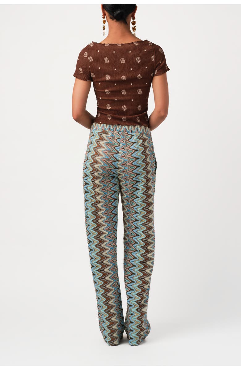 Calypso St. Barth Blaire Pant, Alternate, color, Blue Multi Zig-Zag