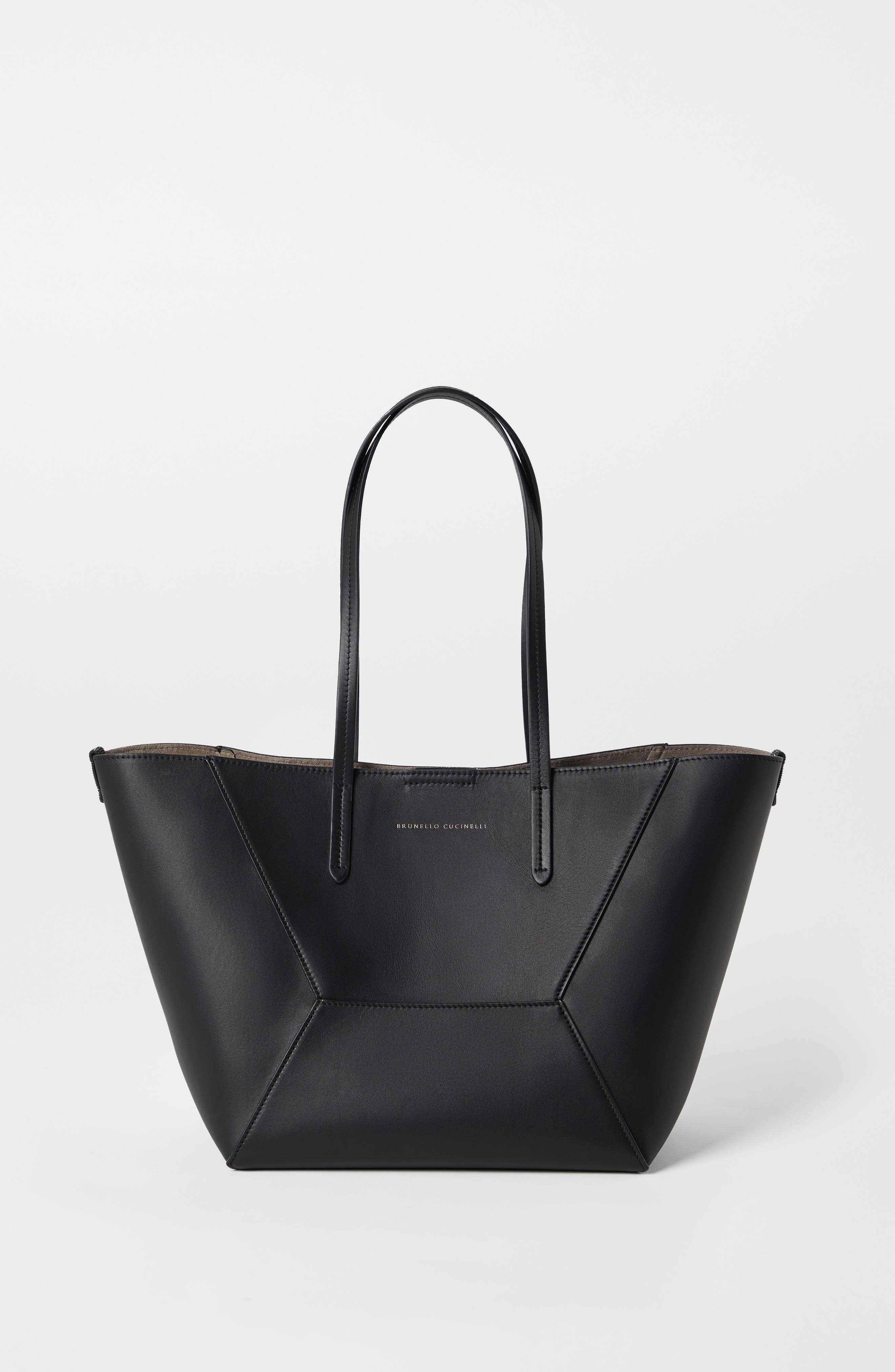 Brunello Cucinelli Small calfskin BC Duo bag, Alternate, color, 