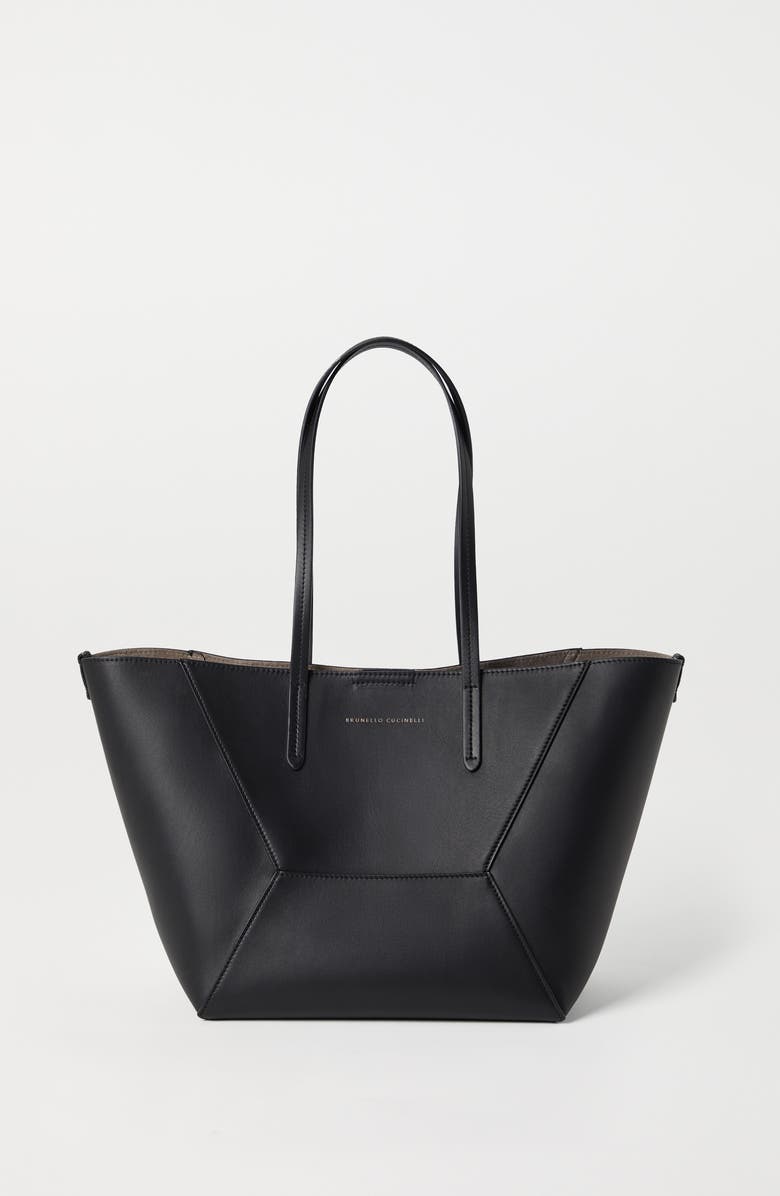 Brunello Cucinelli Small calfskin BC Duo bag, Alternate, color,