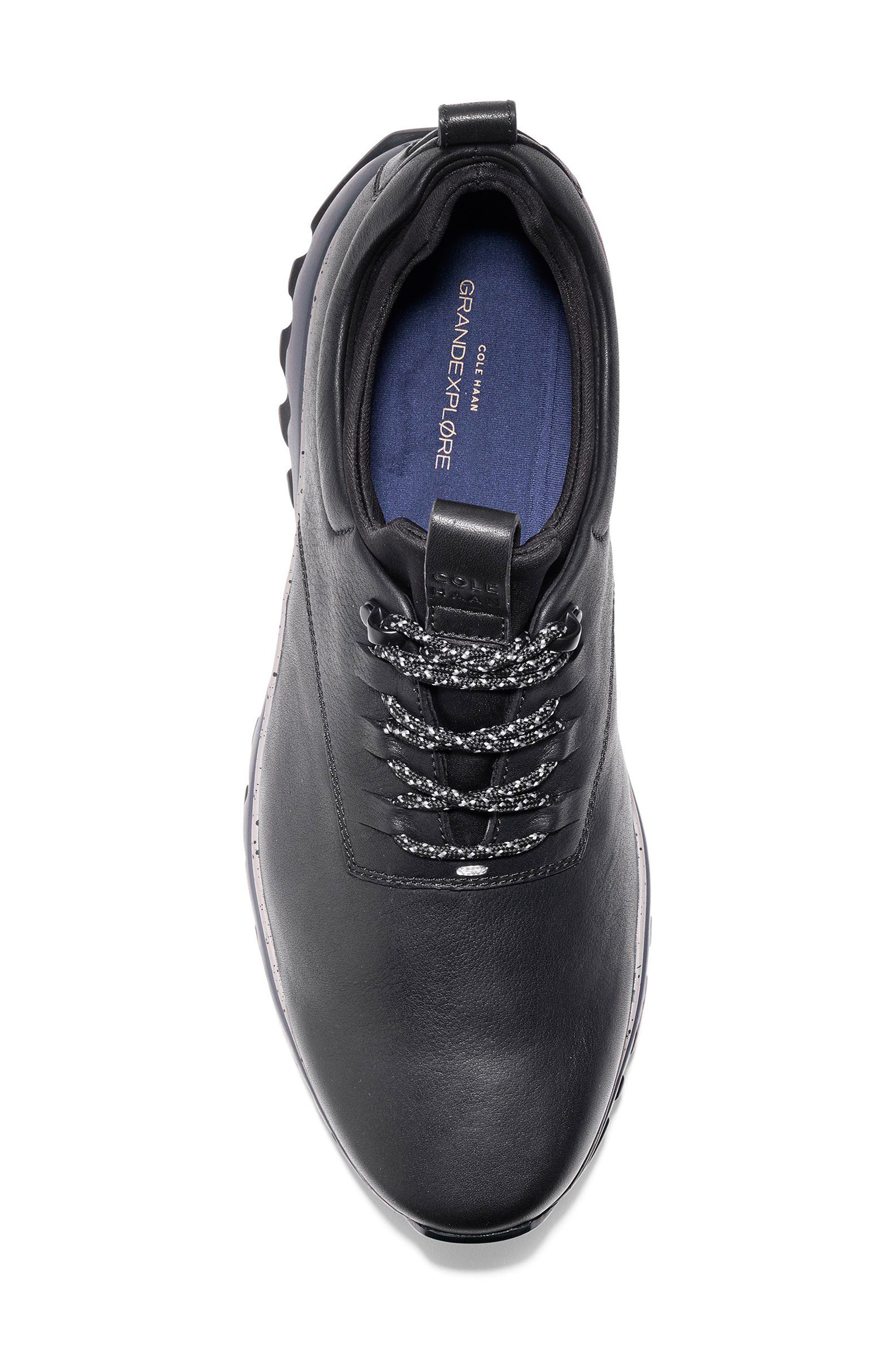 Cole Haan GrandExpløre All Terrain Waterproof Sneaker, Alternate, color, Black/ Ironstone Leather