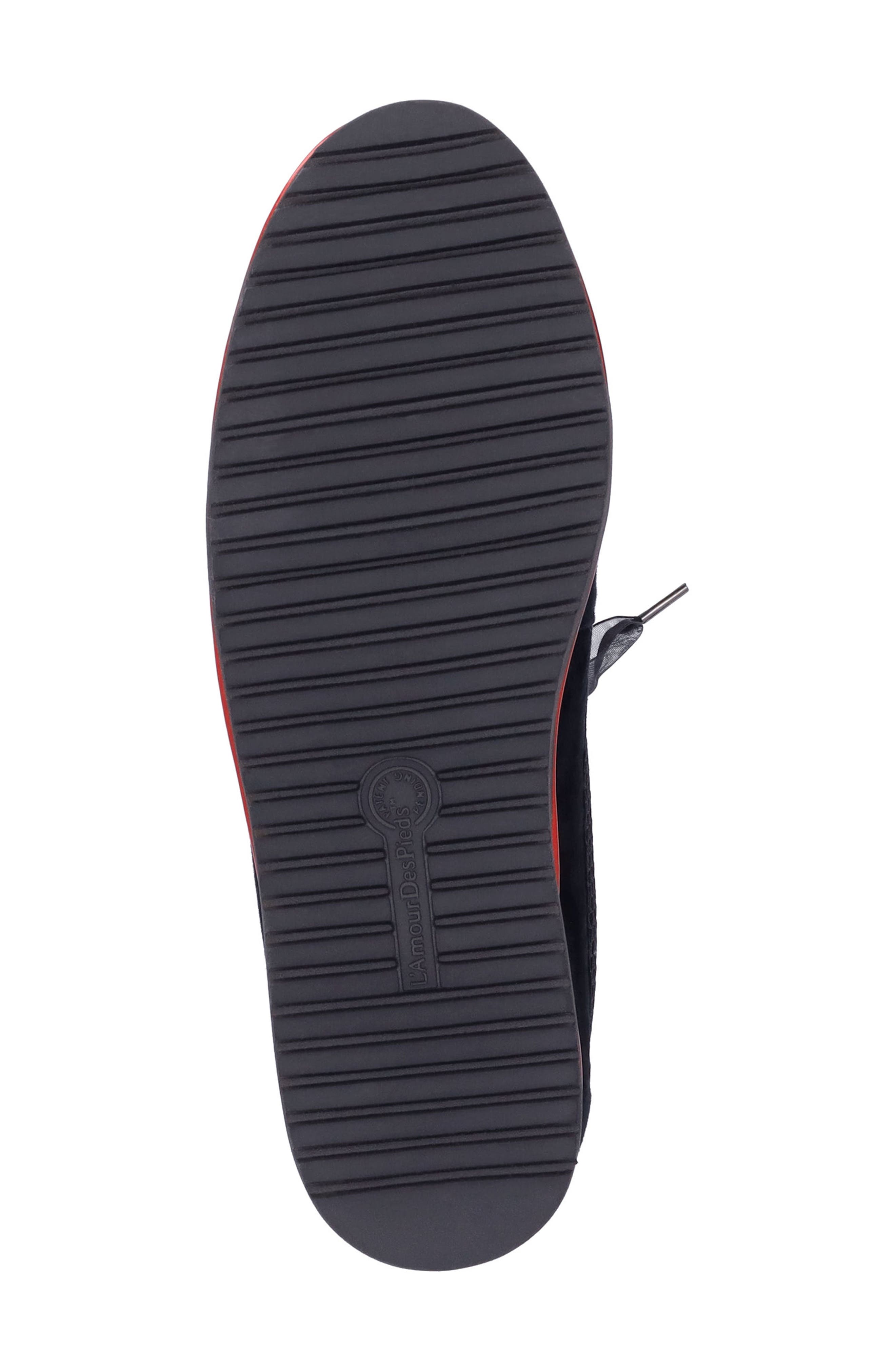 L'Amour des Pieds Zafira Mixed Media Derby, Alternate, color, Black