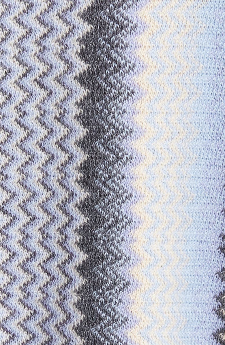 Missoni Stripe Wool Blend Hooded Poncho, Alternate, color,