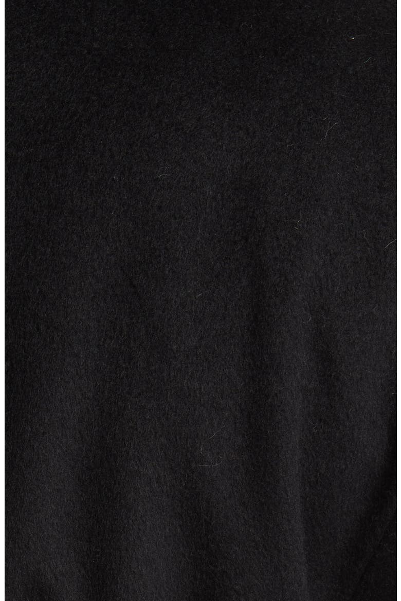 Tie Belt Wool Blend Wrap Coat, Alternate, color, BLACK