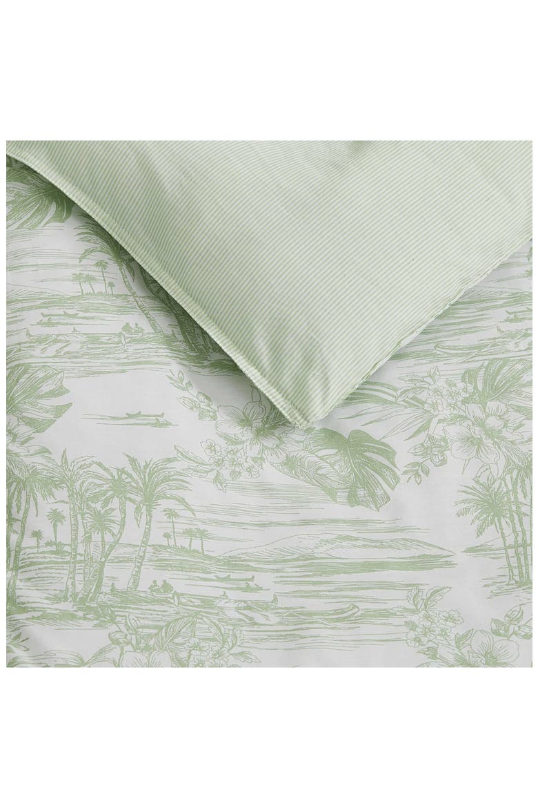 Beach Bluff Toile Cotton Comforter & Sham Set, Alternate, color, LIGHT GREEN