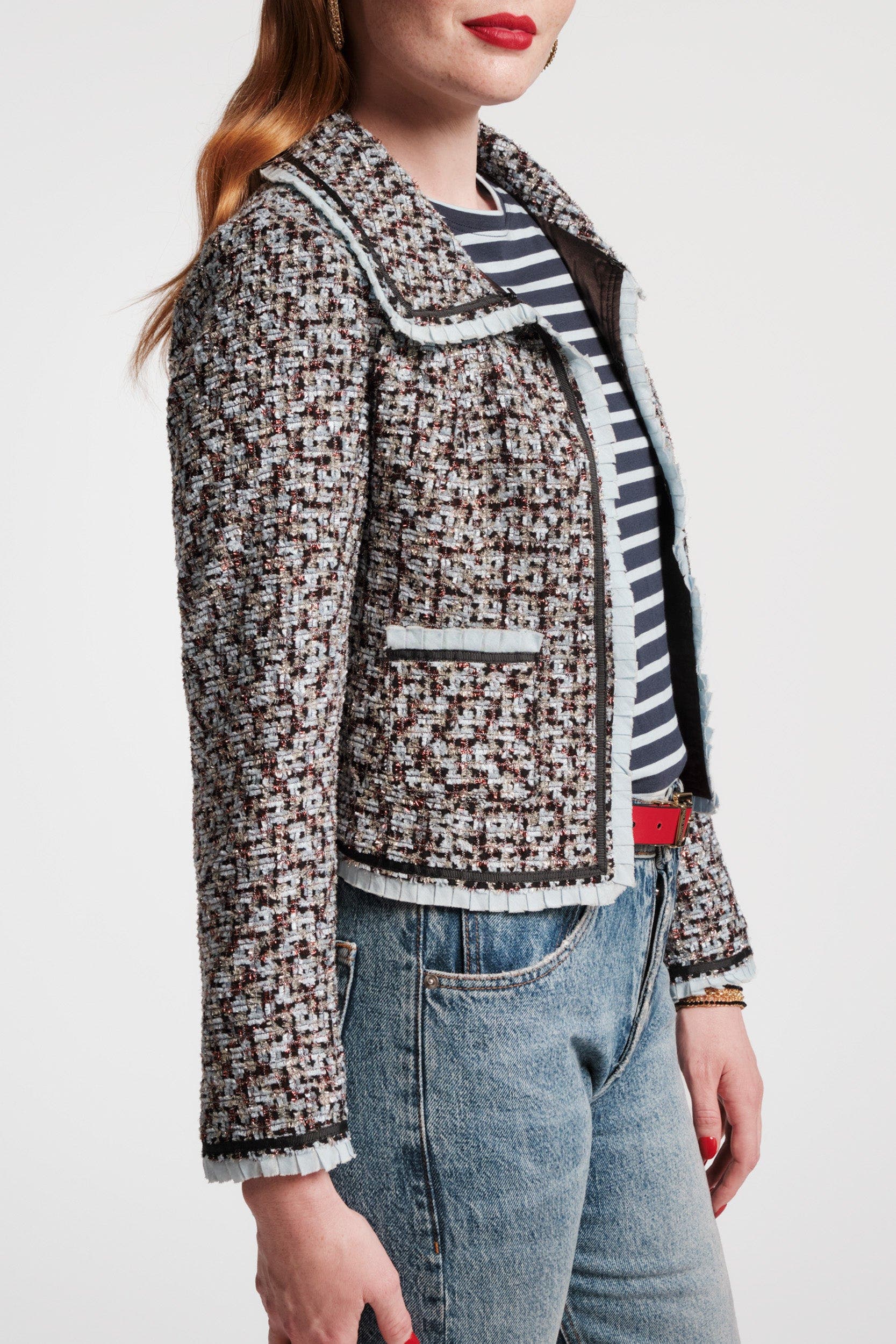 Jessie Jacket Deco Tweed Poly Lurex - image 2