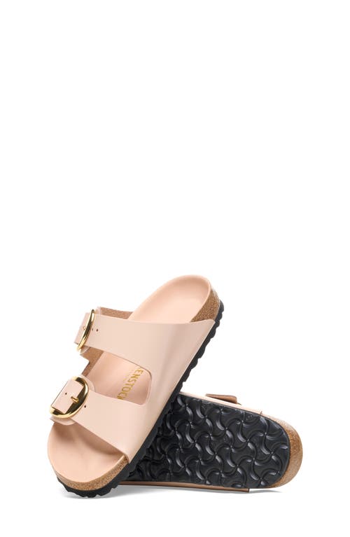 Shop Birkenstock Arizona Big Buckle Slide Sandal In New Beige