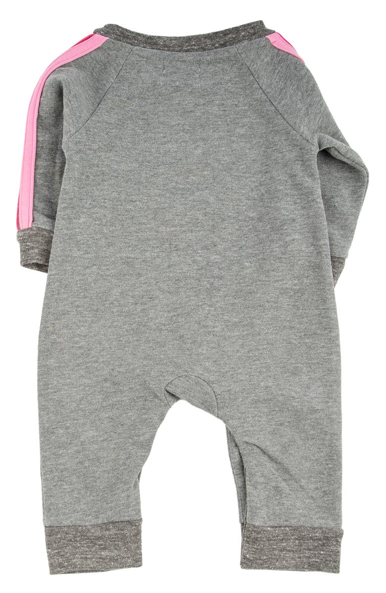 Miki Miette Henry Stripe Sleeve Appliqué Romper, Alternate, color, 