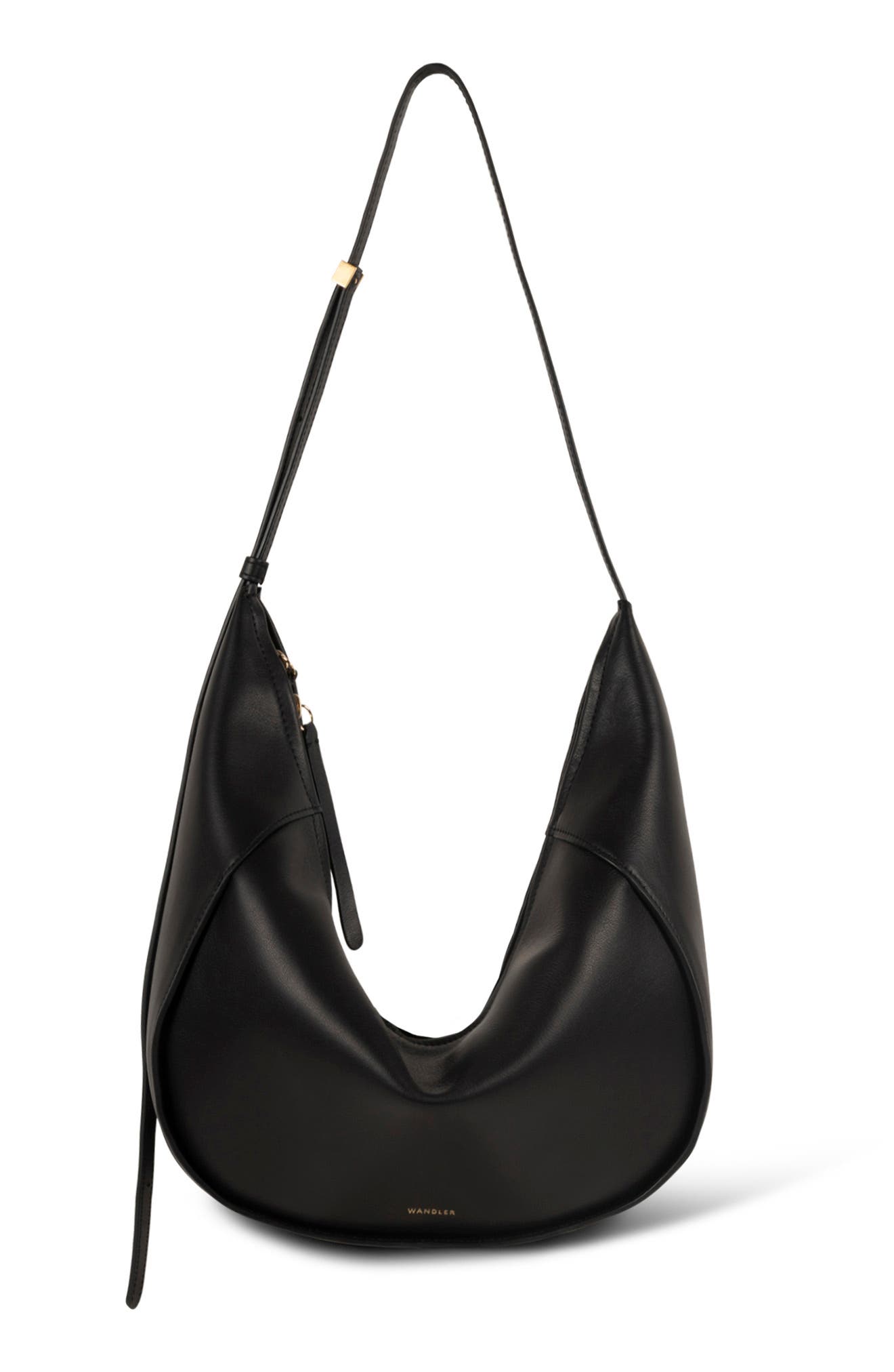 Wandler Maggie Leather Hobo Bag, Main, color, 