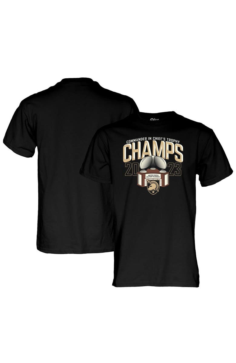 BLUE 84 Men's Blue 84 Black Army Black Knights 2023 Commander-in-Chief's Trophy Winner T-Shirt, Main, color, Black