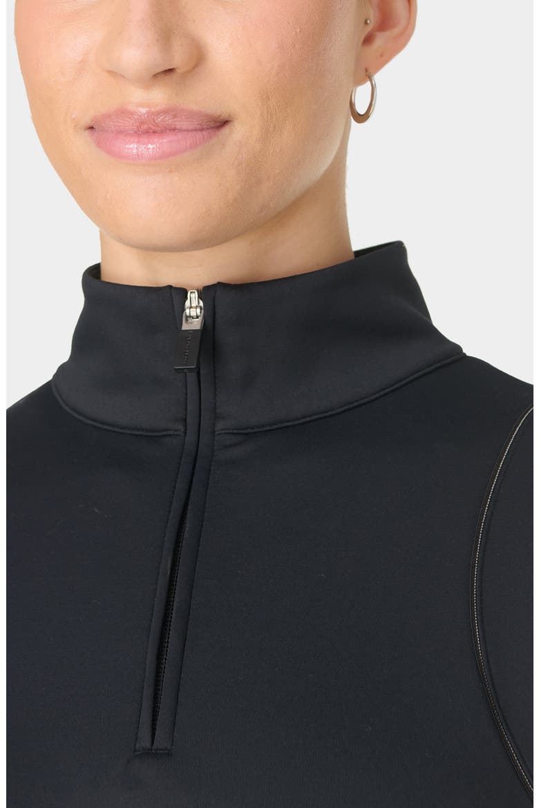 Therma Midlayer Half Zip Jacket, Alternate, color, BLACK