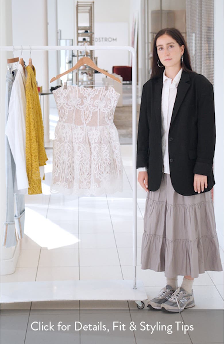 Sasha Strapless Cocktail Minidress, sales video thumbnail