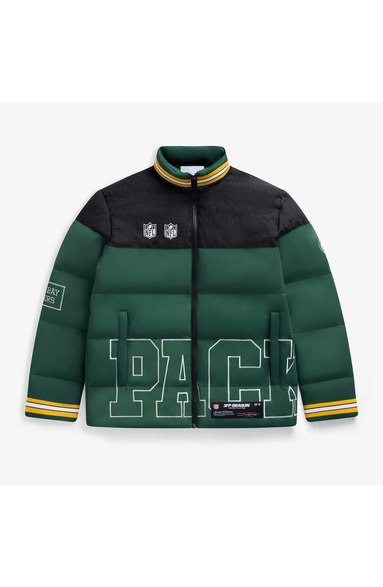 Off Season Unisex Green Green Bay Packers Team Puffer Jacket, Main, color, Green