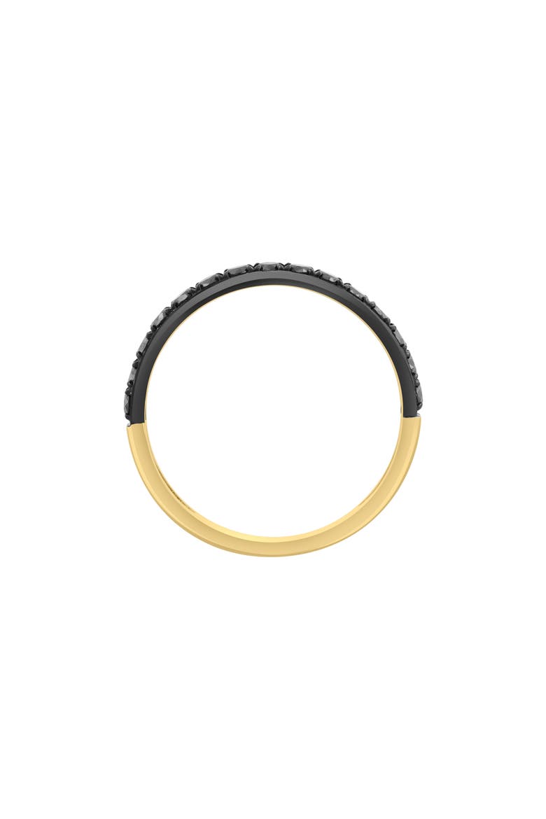 14K Gold Black Diamond Ring - 0.4ct., Alternate, color, BLACK