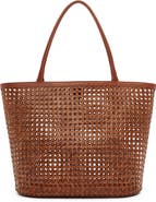 Reformation Isabella Woven Rattan Tote