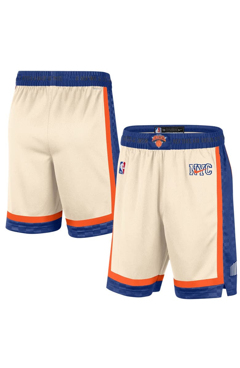 Nike Men's Nike  Natural New York Knicks 2025/26 City Edition Remix Dri-FIT Swingman Shorts, Main, color, Natural
