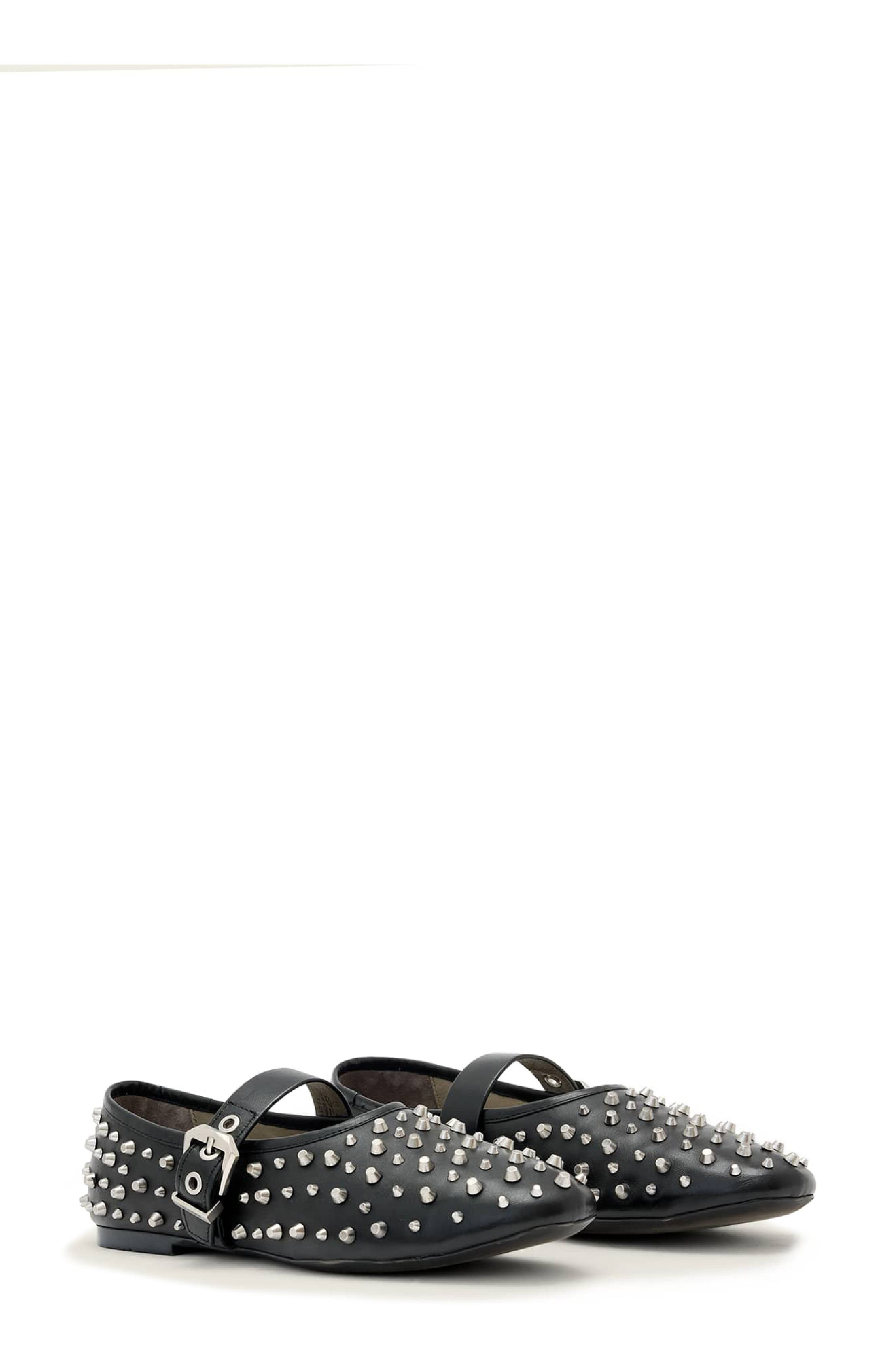 AllSaints Hollie Mary Jane Flat, Main, color, Black