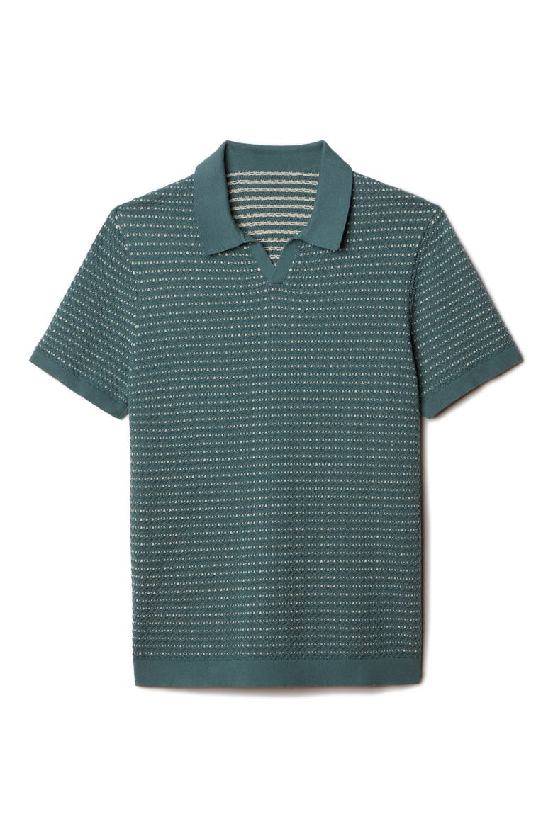 Johnny Collar Polo, Alternate, color, TIDAL GREEN/SANDSTONE