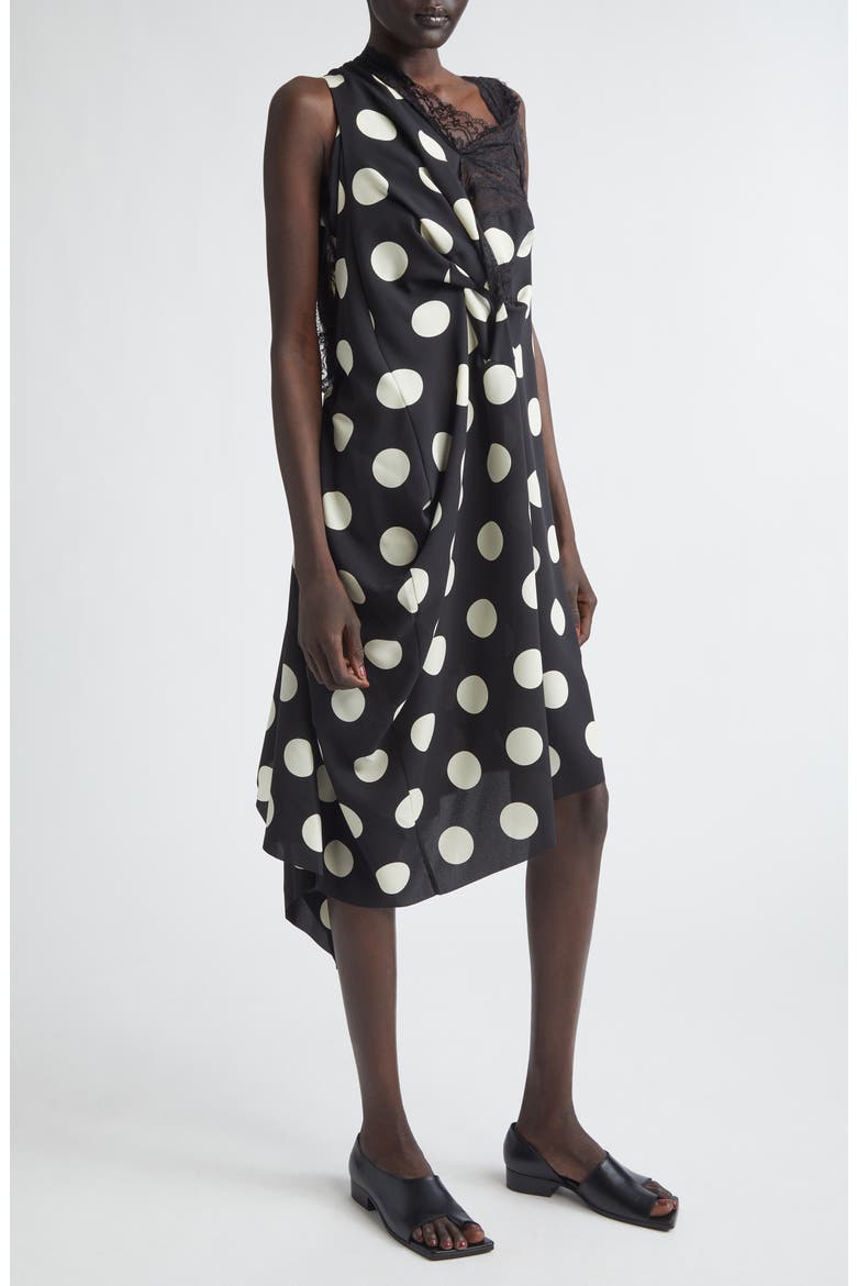 polka dot asymmetrical dress Bianca Asymmetrical Dress