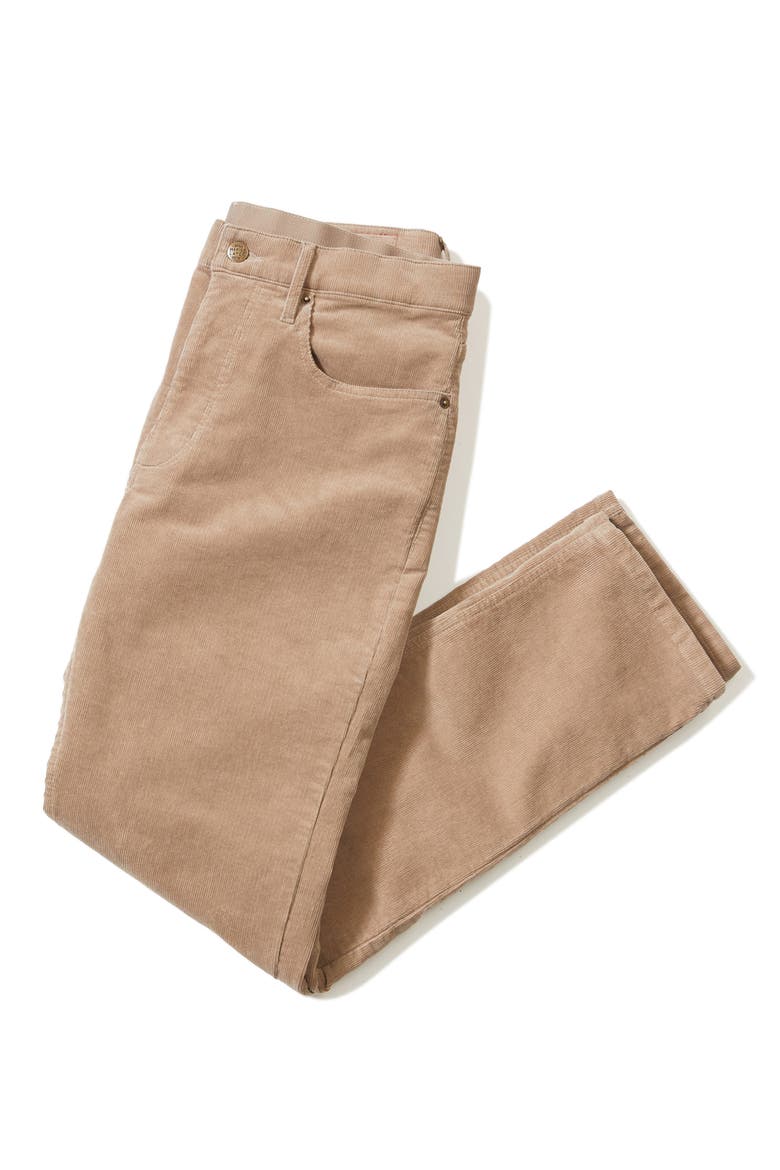 Flex Terry Corduroy Five Pocket Slim Fit Pants, Alternate, color, TAUPE