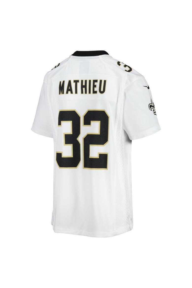Youth Nike Tyrann Mathieu White New Orleans Saints Game Jersey, Alternate, color, White