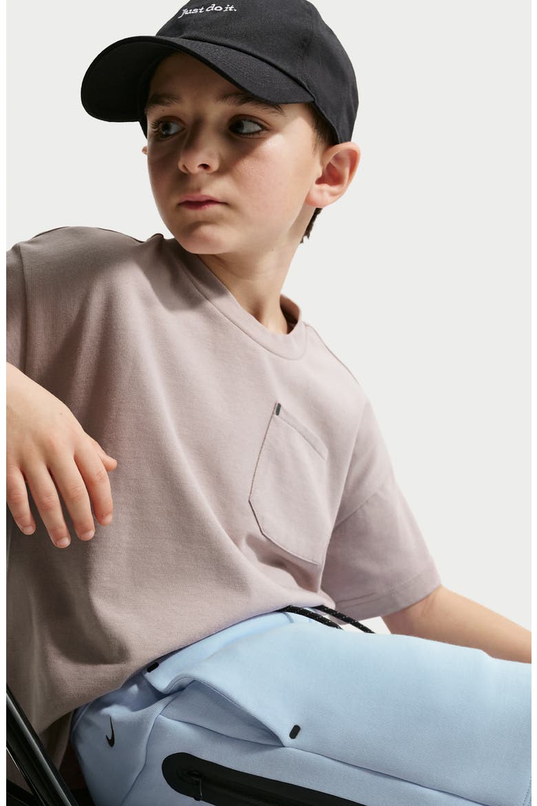Kids' Fleece Shorts, Alternate, color, HYDROGEN BLUE/ BLACK