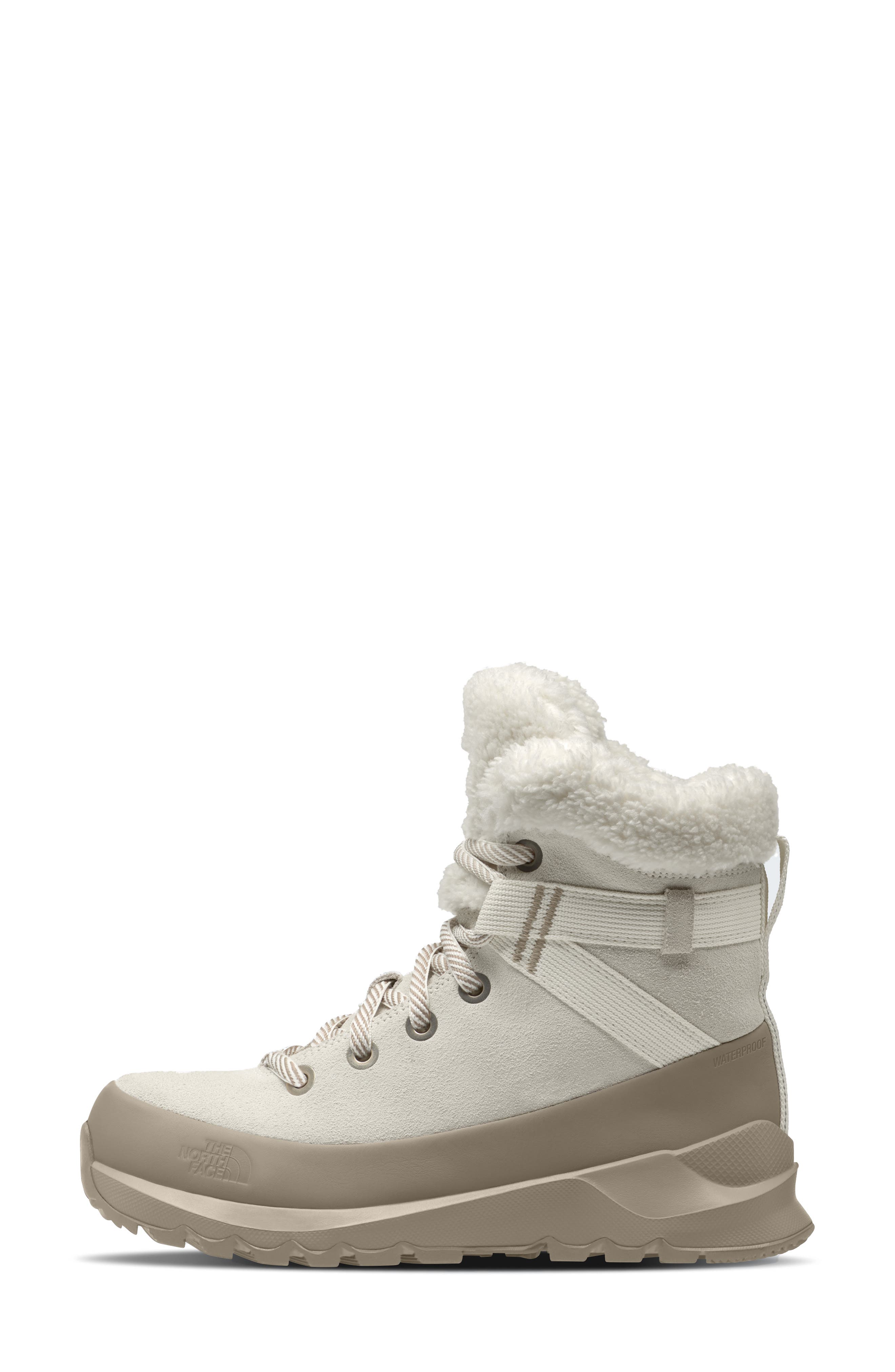 ThermoBall Leather Lace Up Waterproof Boot, Main, color, WHITE DUNE/ TIMELESS TAUPE