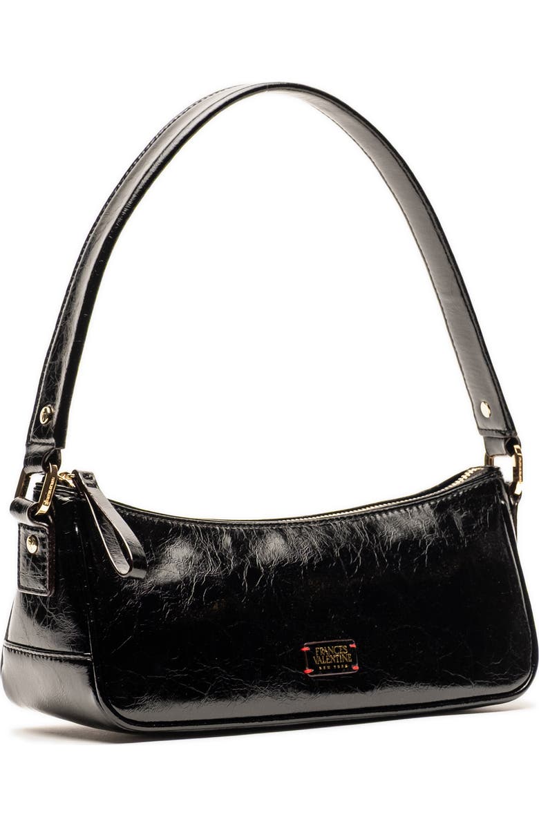 Frances Valentine Mia Leather Shoulder Bag, Alternate, color, Black