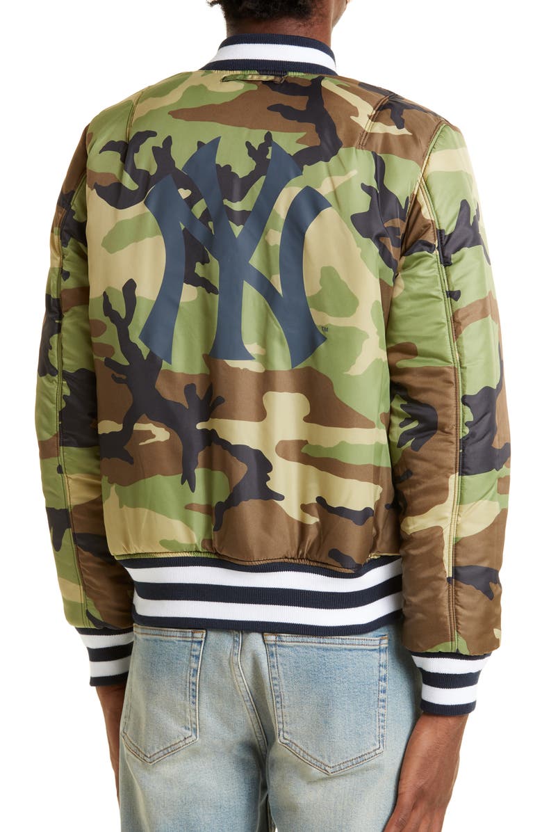 New Era Baseball Patch Bomber Jacket, Alternate, color, 
