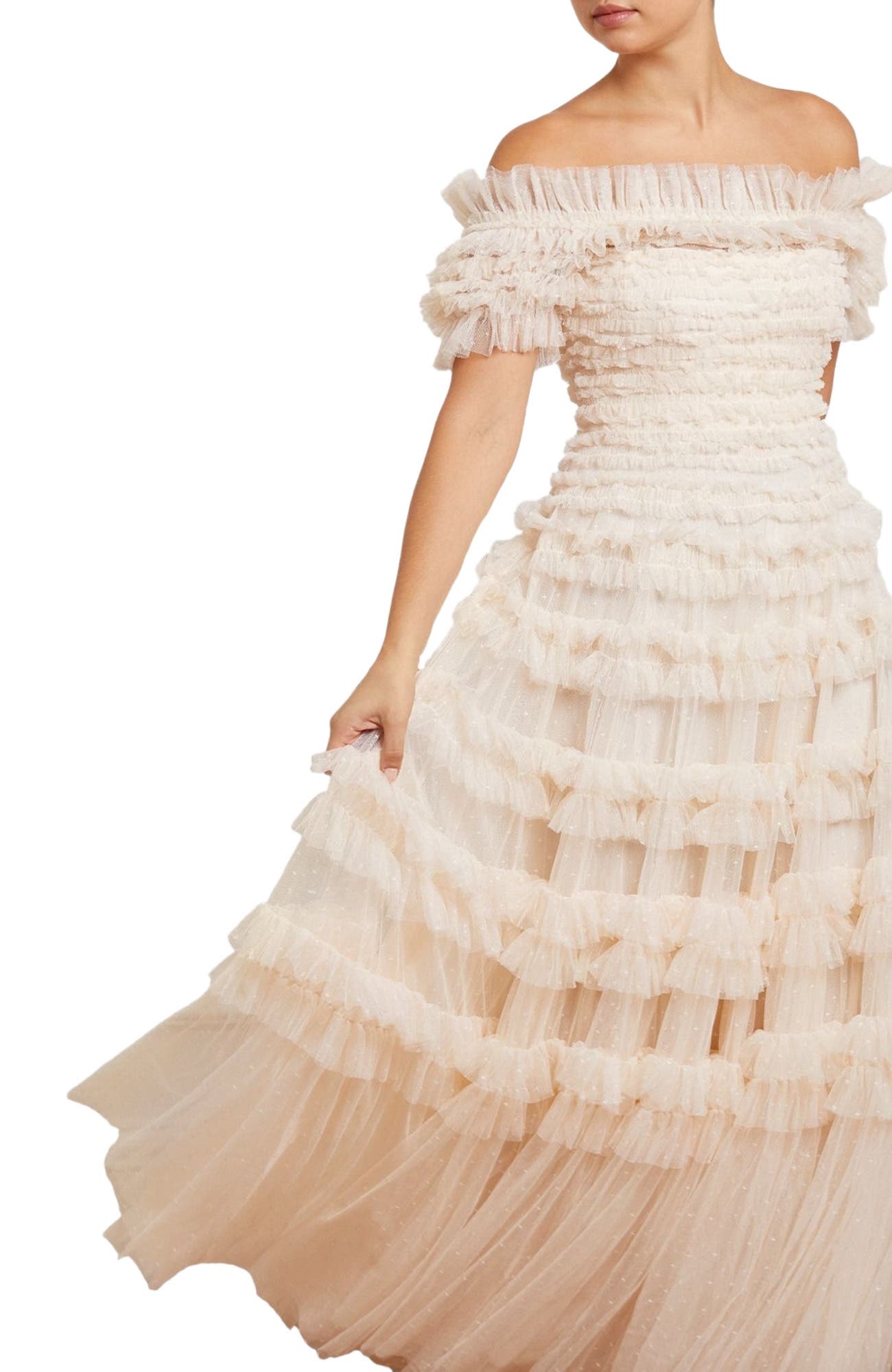 Lisette Ruffle Off Shoulder Gown - image 3