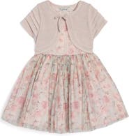 Pippa & Julie Kids' Chloe Printed Lace Dress & Short Sleeve Bolero