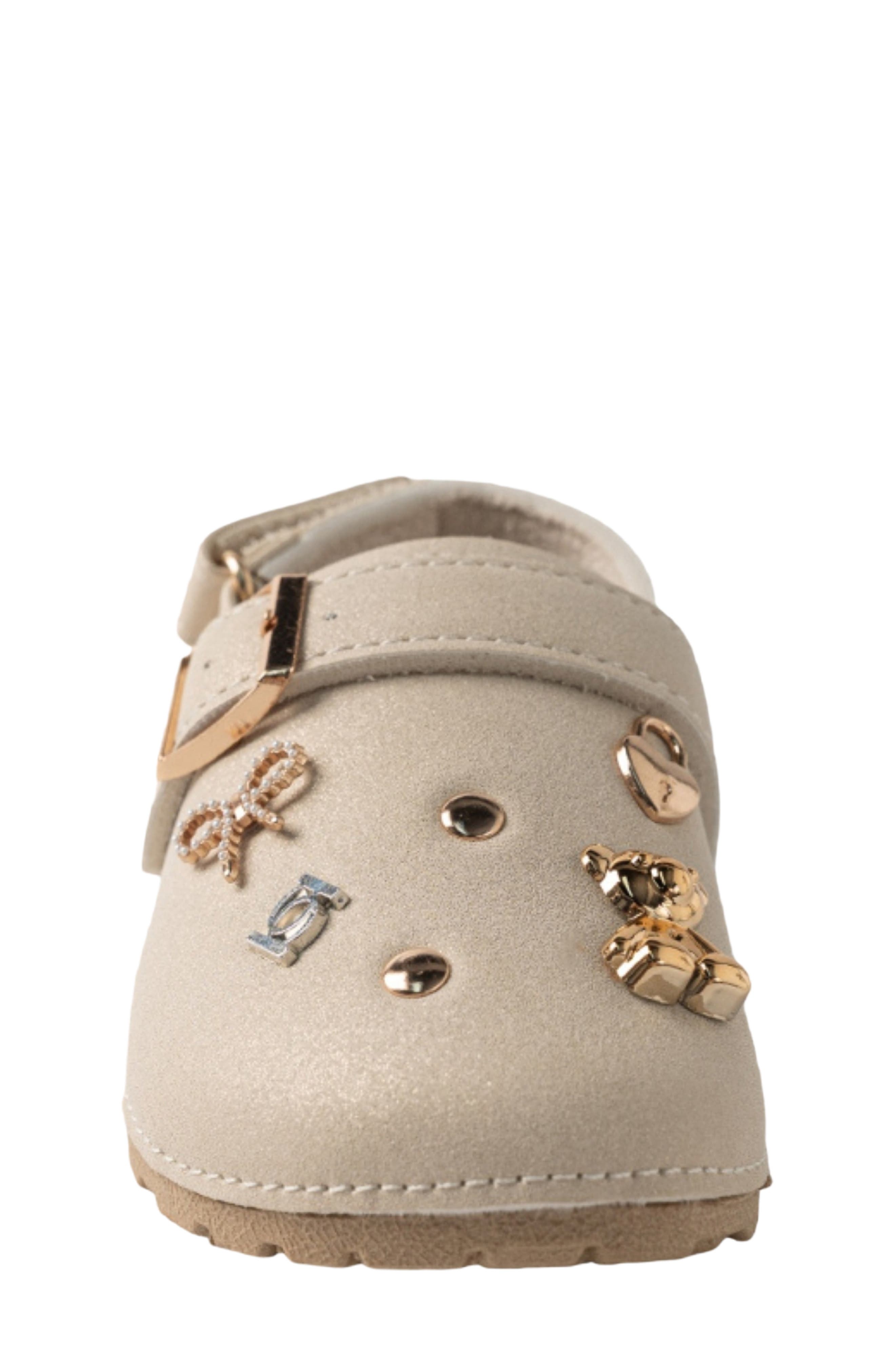 Kids' Embellished Footbed Sandal, Alternate, color, TAN