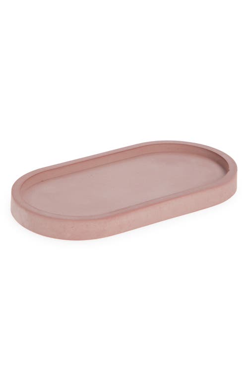 Tenn Prairie Oval Candle Tray In Pink