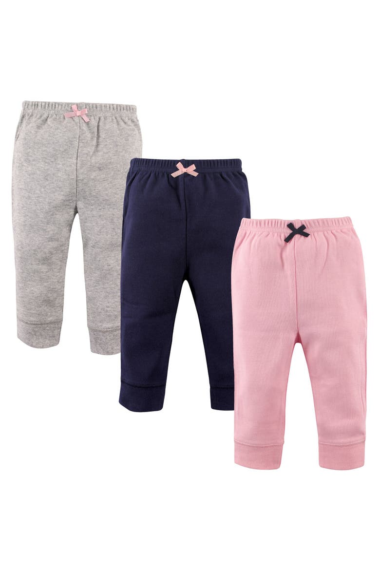 Comfortable Cotton Pants (baby), Main, color, Light Pink Navy