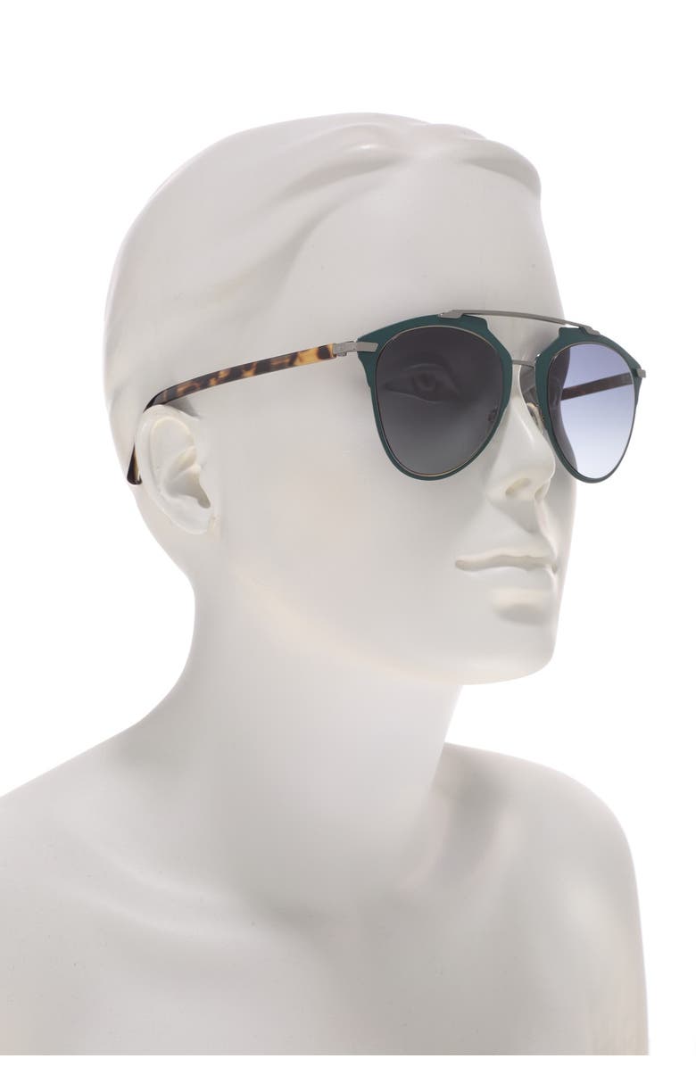 CHRISTIAN DIOR Reflected 52mm Brow Bar Sunglasses, Alternate, color,