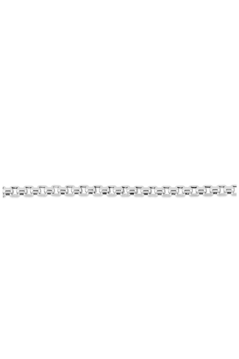 Men's 14K Gold Box Chain Bracelet (Online Trunk Show), Alternate, color, 14K WHITE GOLD