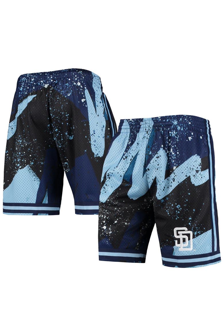Men's Mitchell & Ness Black San Diego Padres Hyper Hoops Shorts, Main, color, Black