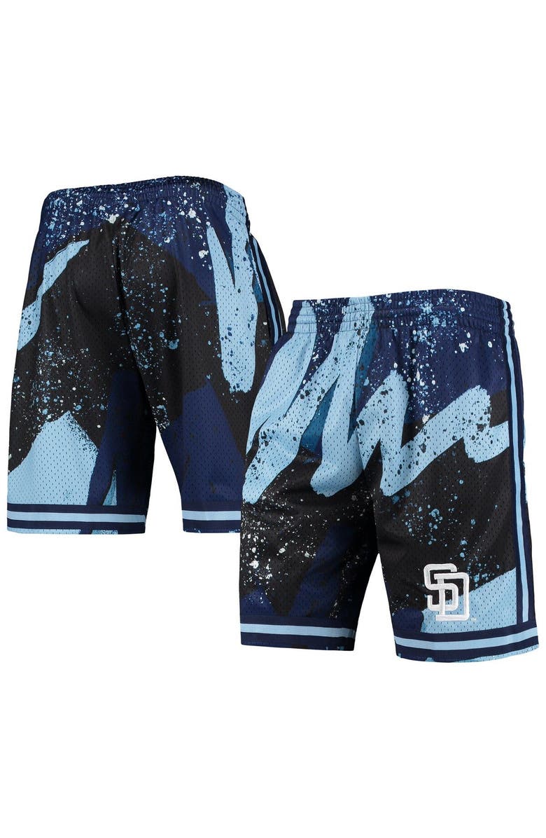 Mitchell & Ness Men's Mitchell & Ness Black San Diego Padres Hyper Hoops Shorts, Main, color, Black