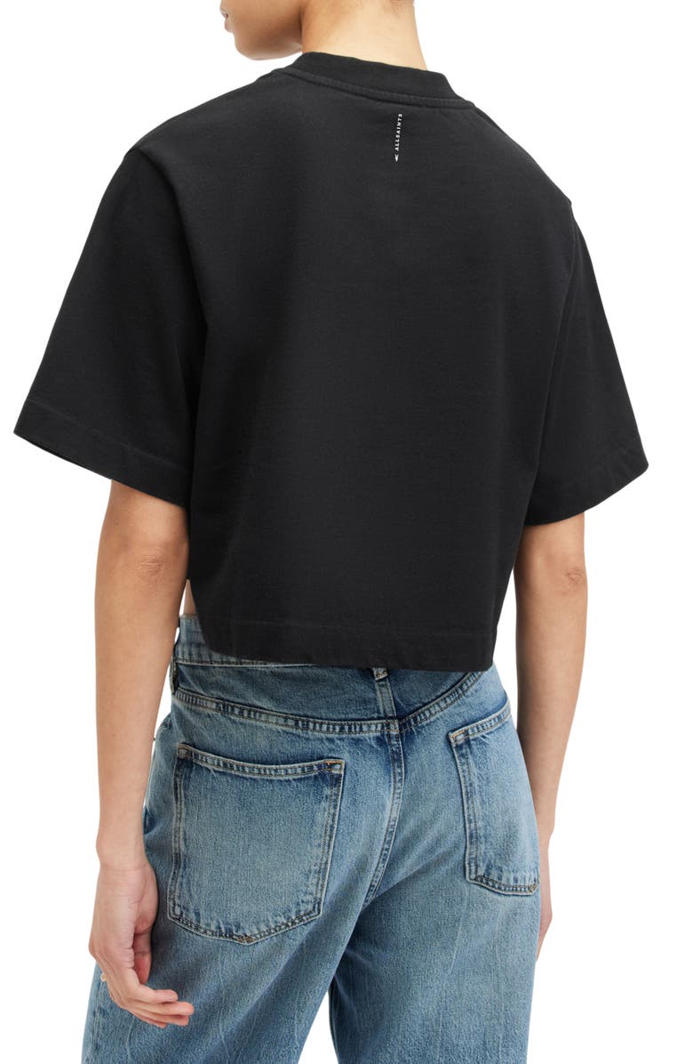 AllSaints Lottie Crop T-Shirt, Alternate, color, 