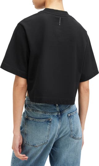(取寄) オールセインツ レディース ロッティ ティー AllSaints women Lottie Tee Black Oyster Blue Women's AllSaints Lottie Tee | Zappos.com