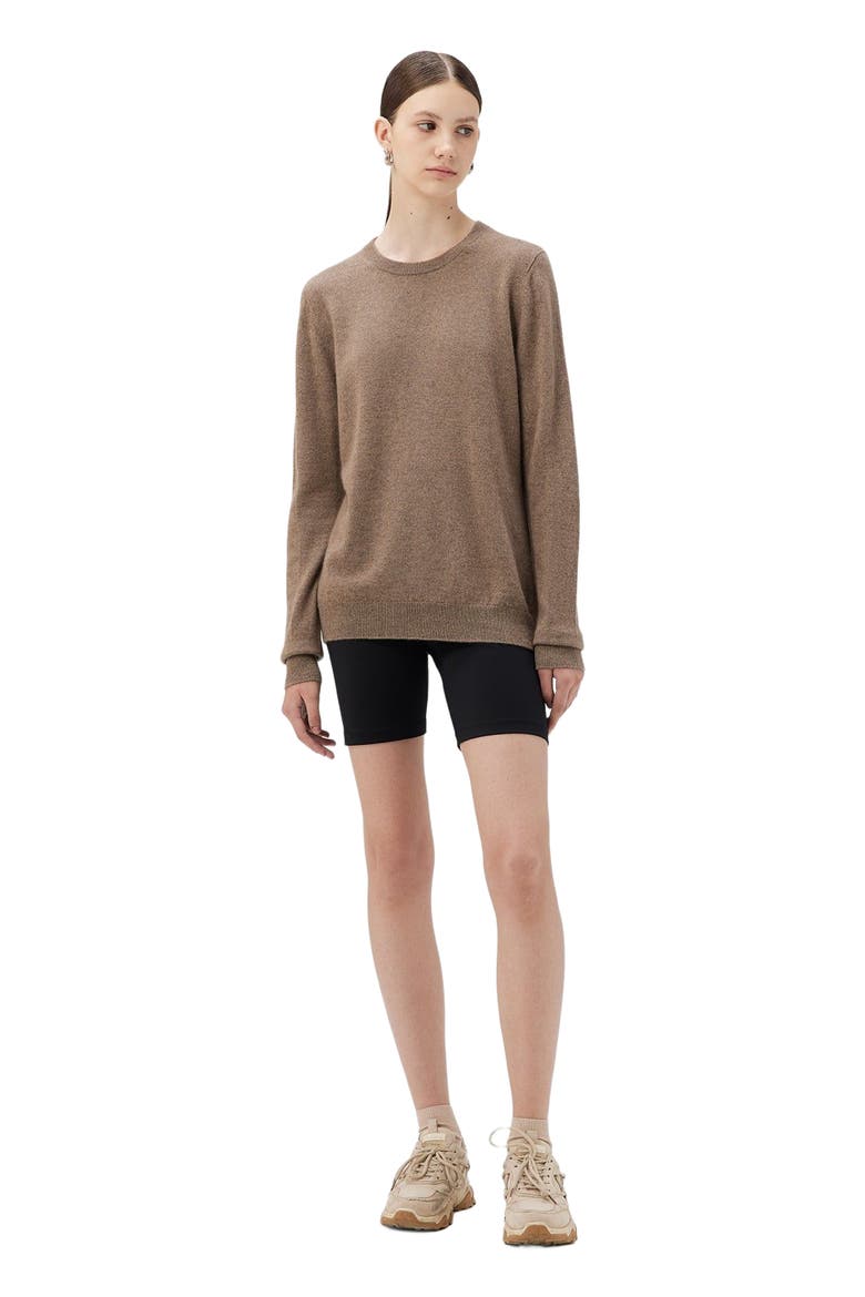 Essential Cashmere Crewneck Sweater, Alternate, color, taupe
